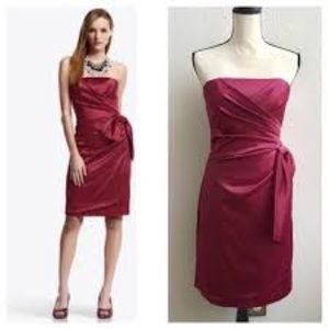 WHBM Dynasty Satin Bow Cocktail Dress